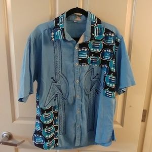African Dress Shirt, Men's 42